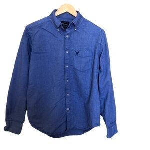 American Eagle Preppy Oxford Button Down Shirt Medium